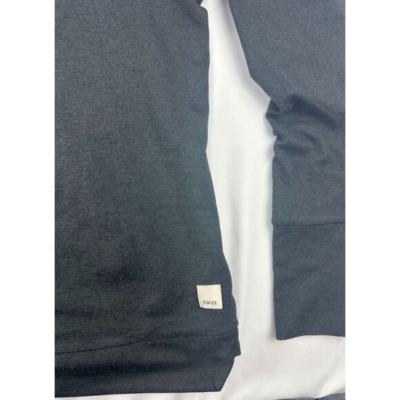 VUORI Halo Essential Hoodie Black Heather Size Medium VW226 - Picture 3 of 6